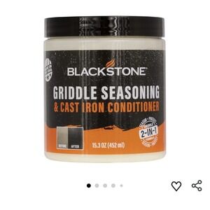 Blackstone 4146 Griddle Seasoning & Cast Iron Conditioner 15.3oz 2-in-1 Formula